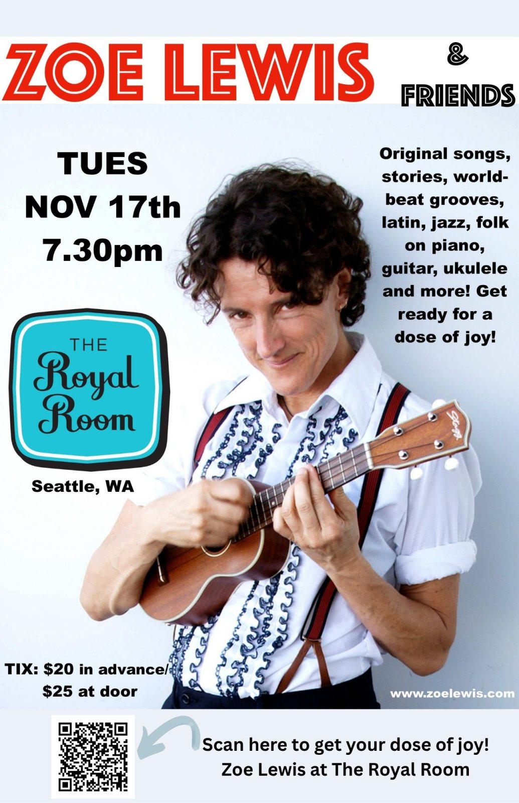 Poster: Zoë Lewis & Friends