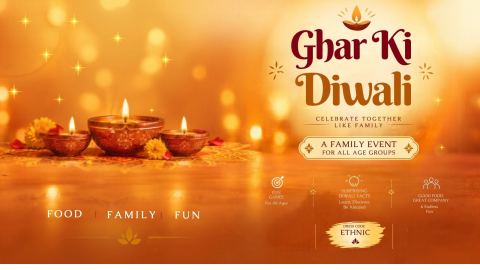 Poster: Ghar Ki Diwali, Da Aroma The Rooftop, Nov 1