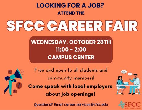Poster: Career Fair, Santa Fe Community College, Oct 28