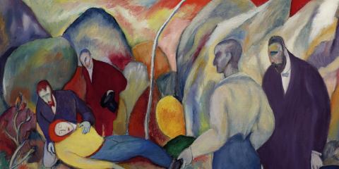 Poster: The Age of Anxiety: German Expressionism in Art and Film, Arkansas Museum of Fine Arts, Oct 9