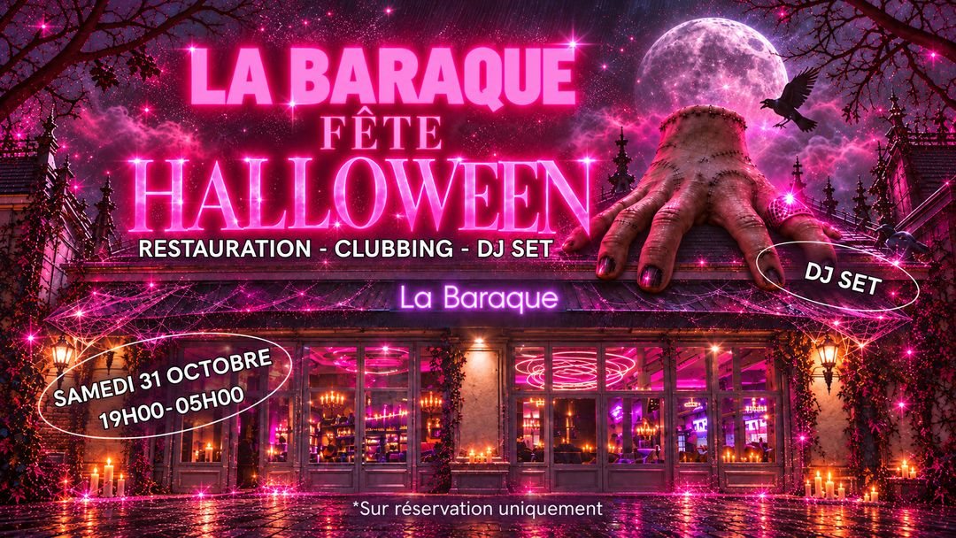 Affiche : HALLOWEEN PARTY A LA BARAQUE