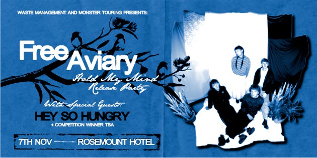 Poster: Free Aviary 'Hold My Mind’ Release Party