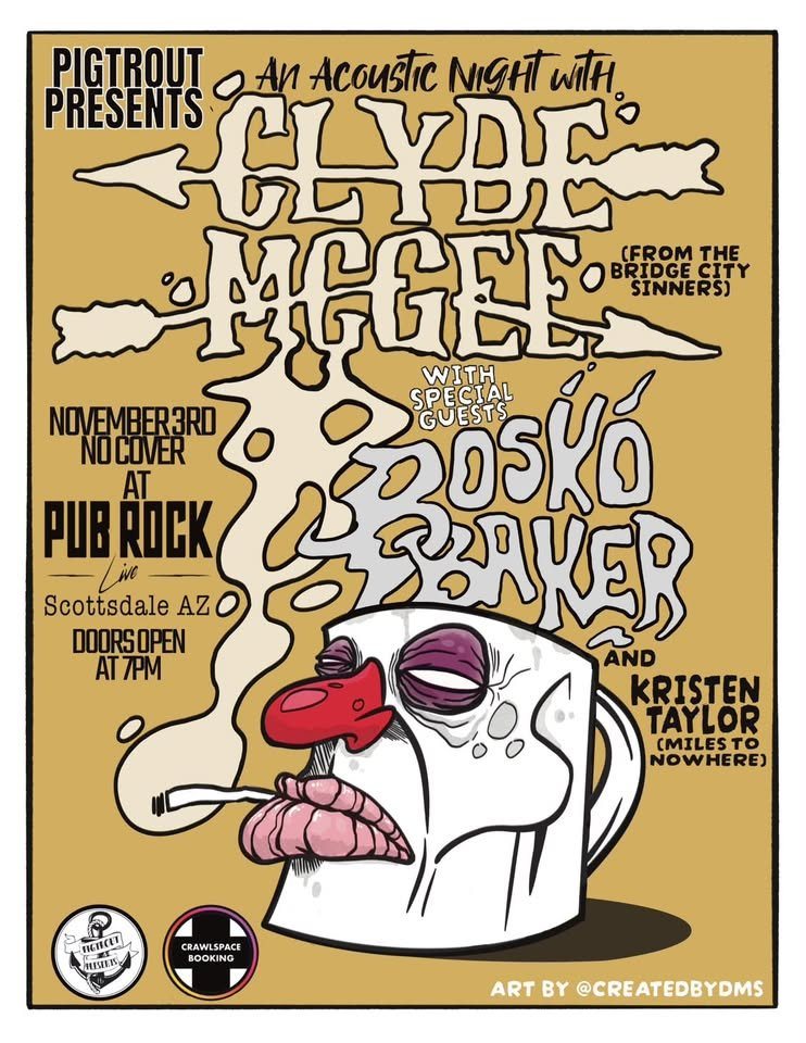 Poster: An Acoustic Night with Clyde Mcgee
