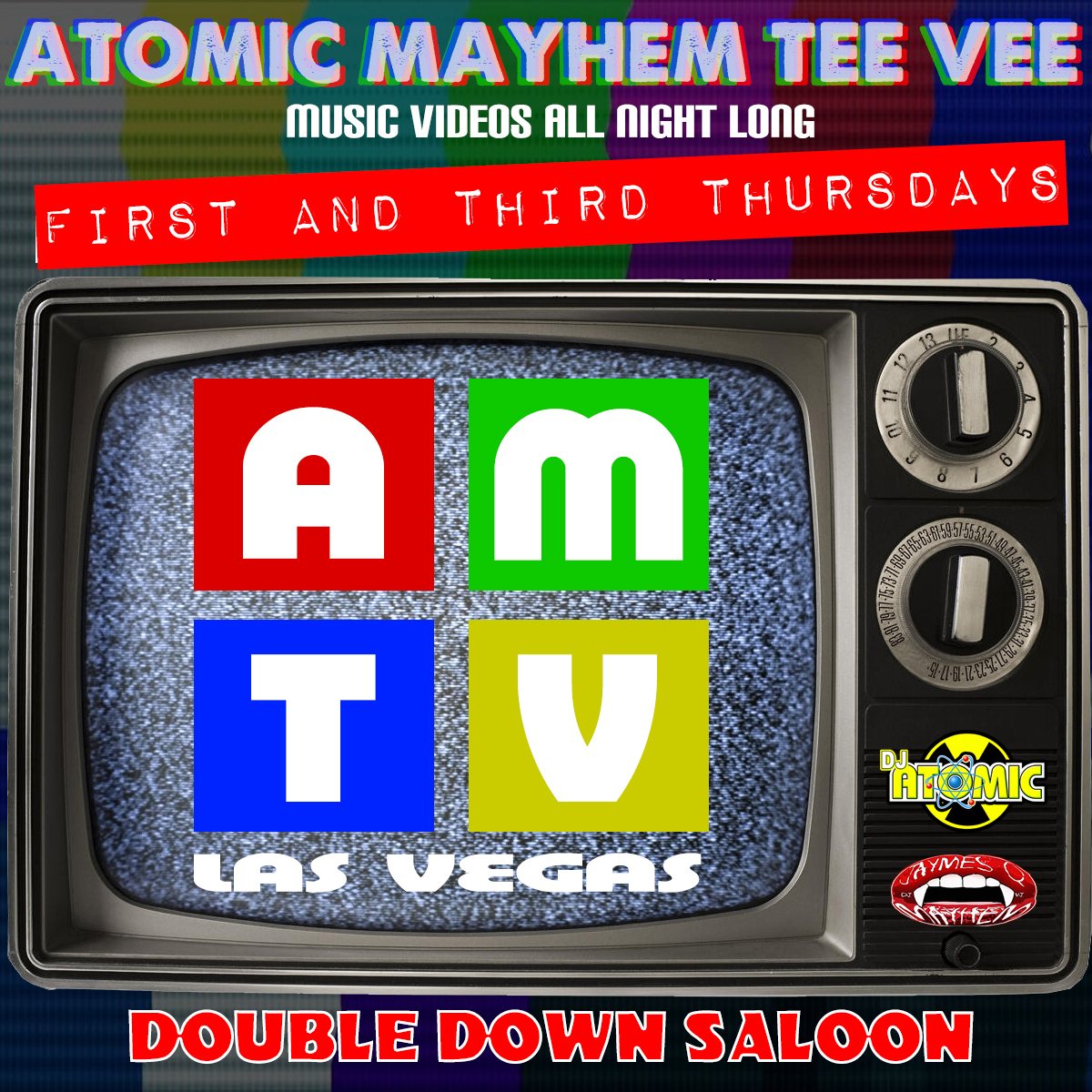 Poster: Atomic Mayhem Tee Vee