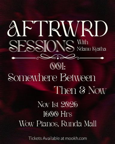 Poster: AFTRWRD Sessions, Wow Pianos, Nov 1