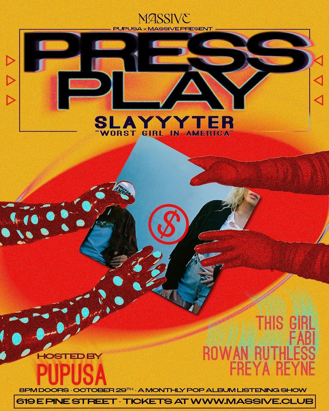 Poster: Press Play - Slayyyter Edition
