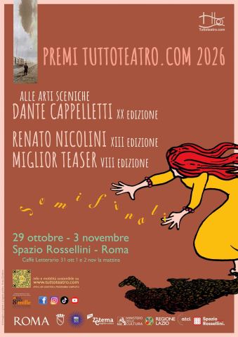 Locandina: PREMI TUTTOTEATRO.COM 2026, Spazio Rossellini, 29 ott
