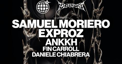 Poster: PRTY & PLASMA: Samuel Moriero & Exproz, Gate Club, Nov 6