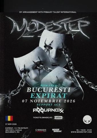 Plakat: MODESTEP @ Expirat, Expirat Halele Carol, 7. Nov.