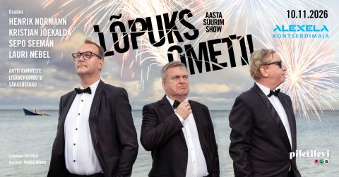 Poster: SEEMAN, NORMANN, JÕEKALDA ''Lõpuks ometi! Aasta suurim show!'', Alexela Kontserdimaja, Nov 10