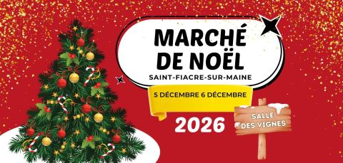 Affiche : Marché de Noël, Salle Des Vignes - Saint Fiacre/maine, 5 déc.