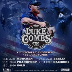 Plakat: LUKE COMBS UK, Batschkapp, 18. Nov.