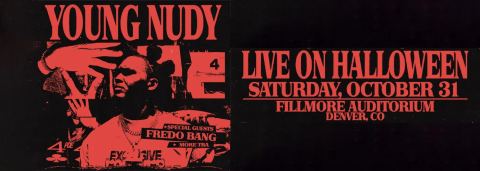 Poster: Young Nudy, Fillmore Auditorium, Oct 30