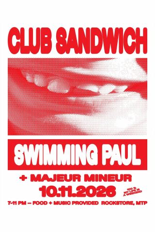 Poster: SWIMMING PAUL + MAJEUR MINEUR, Rockstore, Nov 10