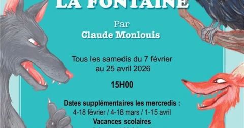 Poster: Les fables de la Fontaine, Theo Théâtre, Oct 24