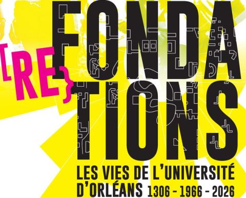 Affiche : Exposition [RE} FONDATIONS, Bibliothèque universitaire Lettres, 6 nov.