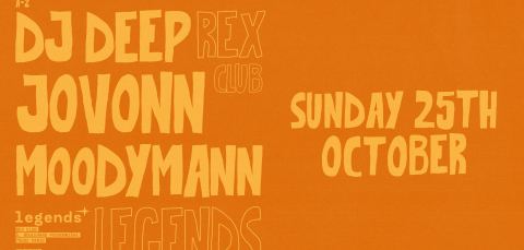 Affiche : Legends: Moodymann, Jovonn, Dj Deep, 5 boulevard Poissonnière, 2e, 25 oct.