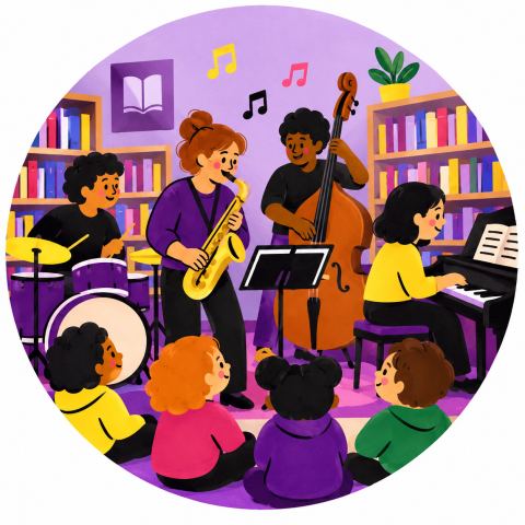 Affiche : Conservatoire en live : Jazz, Médiathèque Verlaine - Pontiffroy, 14 nov.