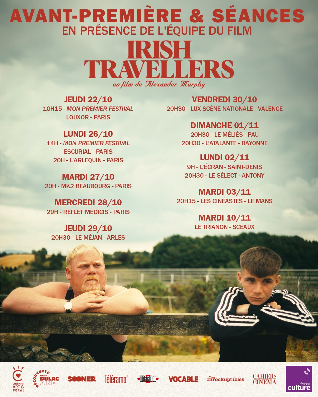 Poster: Irish Travellers, Film by Alexander Murphy, Cinema L’Arlequin, Wednesday, October 28
