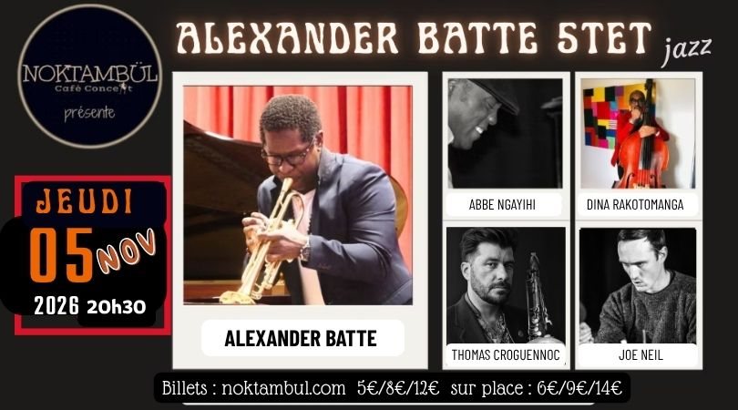 Affiche : ALEXANDER BATTE 5tet・jazz