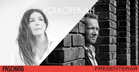 Affisch: Rebecka Törnqvist och Johan Lindström på Folkoperan, Fasching, 8 nov.