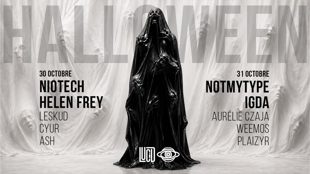 Affiche : HALLOWEEN 2026 - LUCID & STUDIO SAGLIO