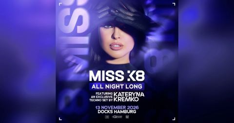 Poster: Miss K8 - All night long, Docks, Nov 13