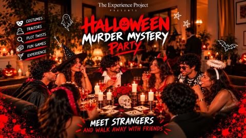 Poster: Halloween Murder Mystery Experience, Cup of Joy, Oct 30