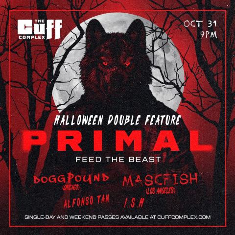 Poster: A Cuff Halloween Double Feature: Primal, The Cuff Complex, Nov 1