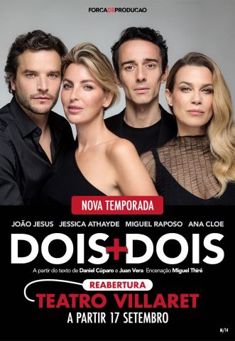 Cartaz: Dois + Dois, Teatro Villaret, 1/11