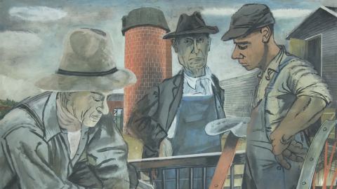 Poster: Leon Golub & Ben Shahn: A Report, University of Kentucky Art Museum, Sep 1