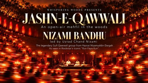 Poster: Jashn-e-Qawwali ft. Nizami Bandhu, Whispering Woods, Nov 1