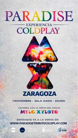 Poster: PARADISE (TRIBUTO A COLDPLAY), Sala Oasis, Nov 1