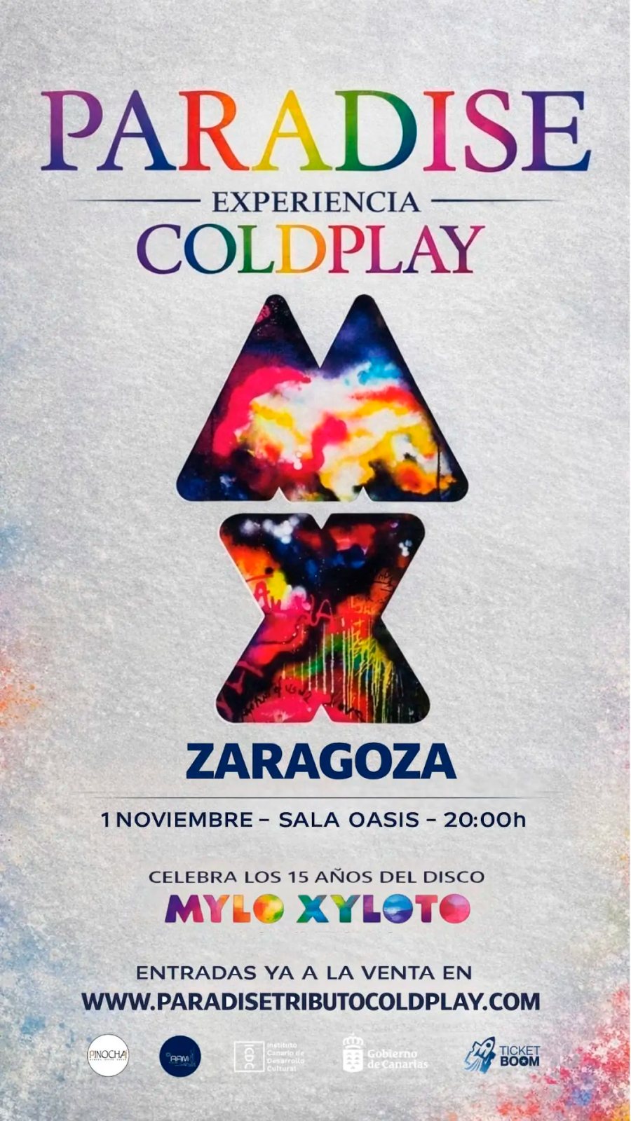 Cartel: PARADISE (TRIBUTO A COLDPLAY)