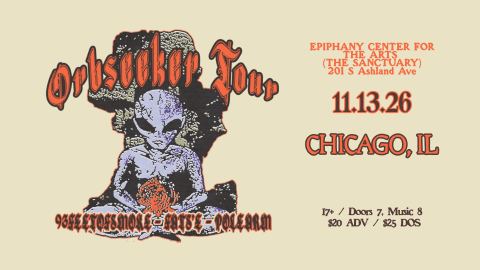 Poster: ORBSEEKER TOUR: 93FEETOFSMOKE, FATS'E, POLEARM, Epiphany Center for the Arts, Nov 13