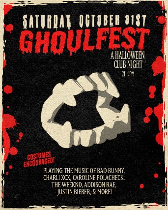 Poster: GHOULFEST: A Halloween Club Night!