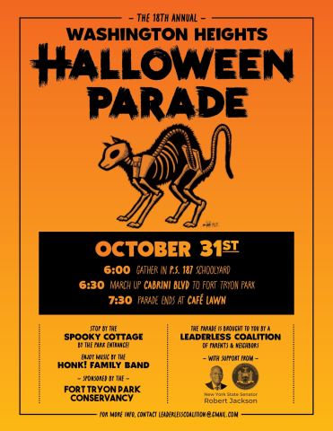 Poster: PS187 Schoolyard: Halloween Parade, PS/IS 187 School Yard, Oct 31