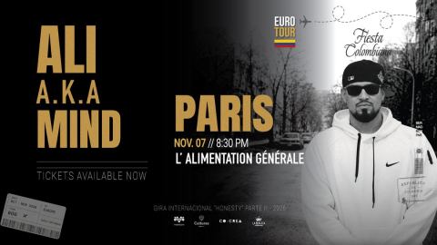 Affiche : ALI A.K.A MIND EN PARIS, La Générale, 7 nov.