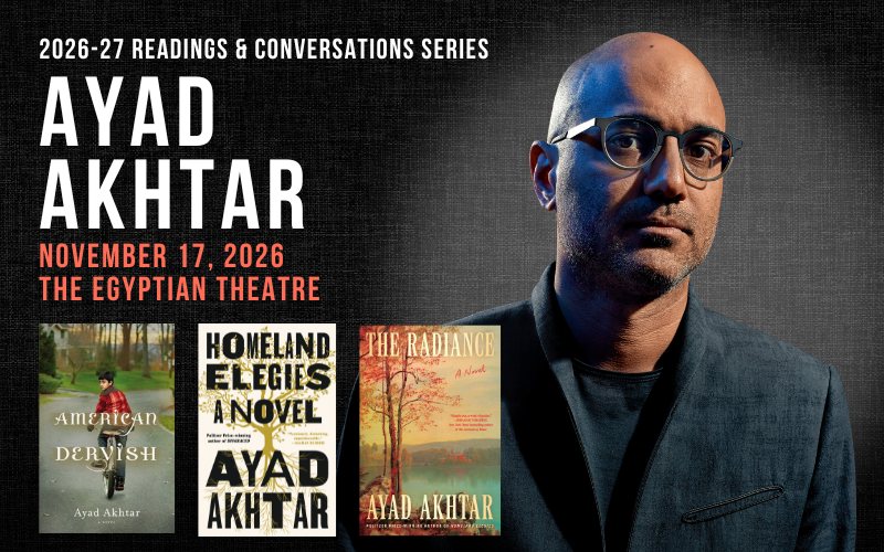 Poster: Readings & Conversations: Ayad Akhtar