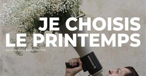 Affiche : Jean-Frédéric Lemoues dans Je choisis le printemps, Théâtre La Flèche, 29 oct.