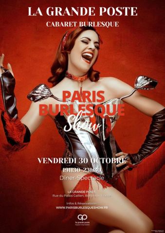 Affiche : Cabaret - Paris Burlesque Show à Bordeaux, La Grande Poste de Bordeaux, 30 oct.