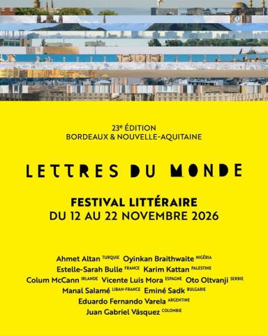 Affiche : FESTIVAL LETTRES DU MONDE - VACARME(S), bibliothèque des capucins, 14 nov.