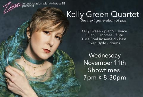 Poster: Kelly Green Quartet, Zinc, Nov 11