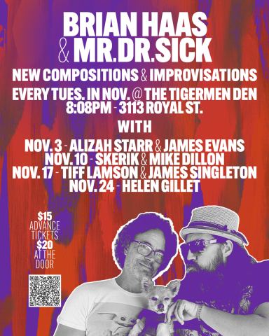 Poster: (De)Composition Classical Music Series w Brian Haas & Mr. Dr. Sick, The Tigermen Den, Nov 3