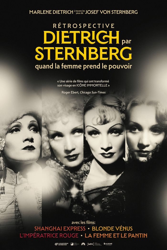 Affiche : DIETRICH PAR STERNBERG — RÉTROSPECTIVE