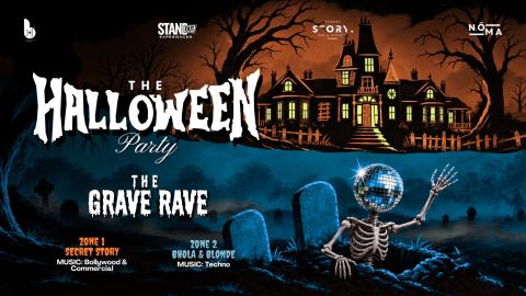Poster: The Halloween Party - Grave Rave, Secret Story, Oct 31