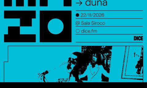 Cartel: duna en MAZO [SEGUNDA FECHA], Siroco, 22 nov
