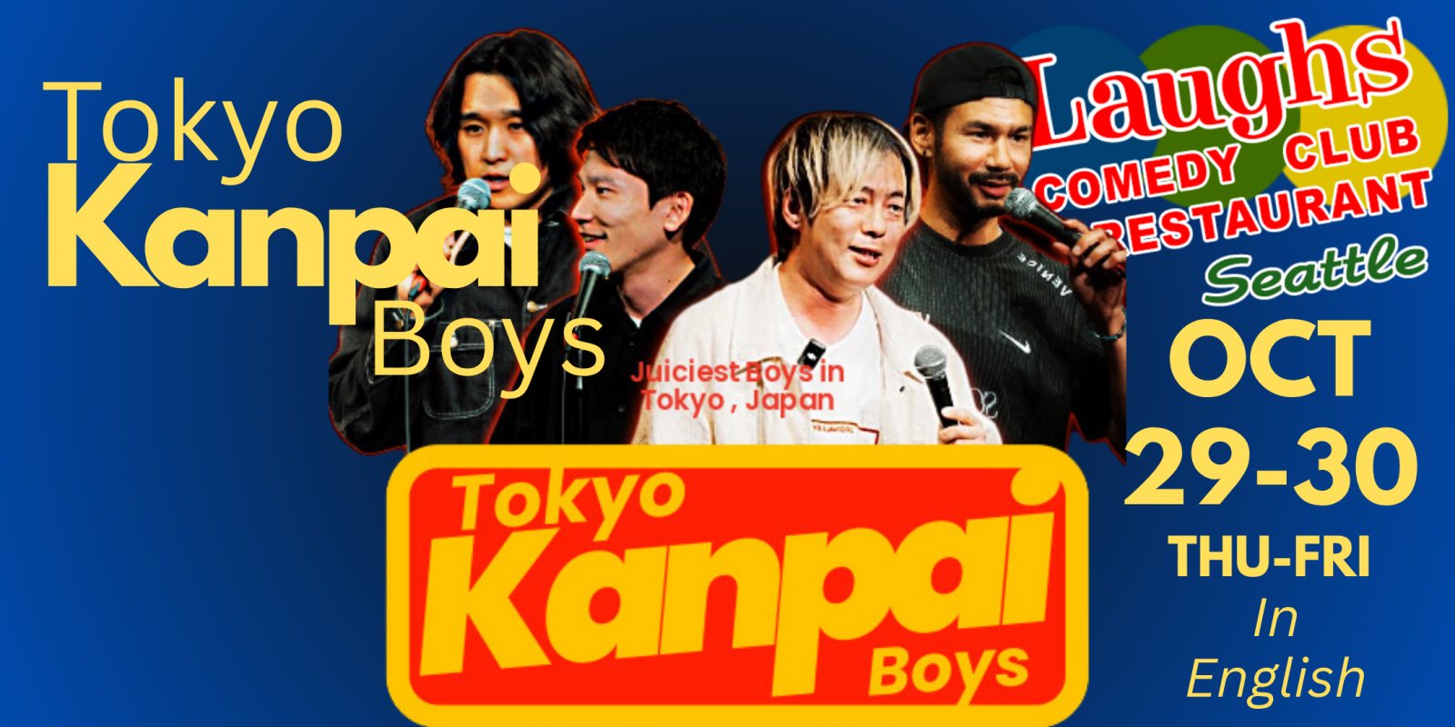 Poster: Tokyo Kanpai Boys (performed in English)