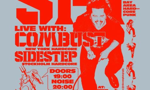 Plakat: SPY / COMBUST / SIDESTEP, Neue Zukunft, 15. Nov.
