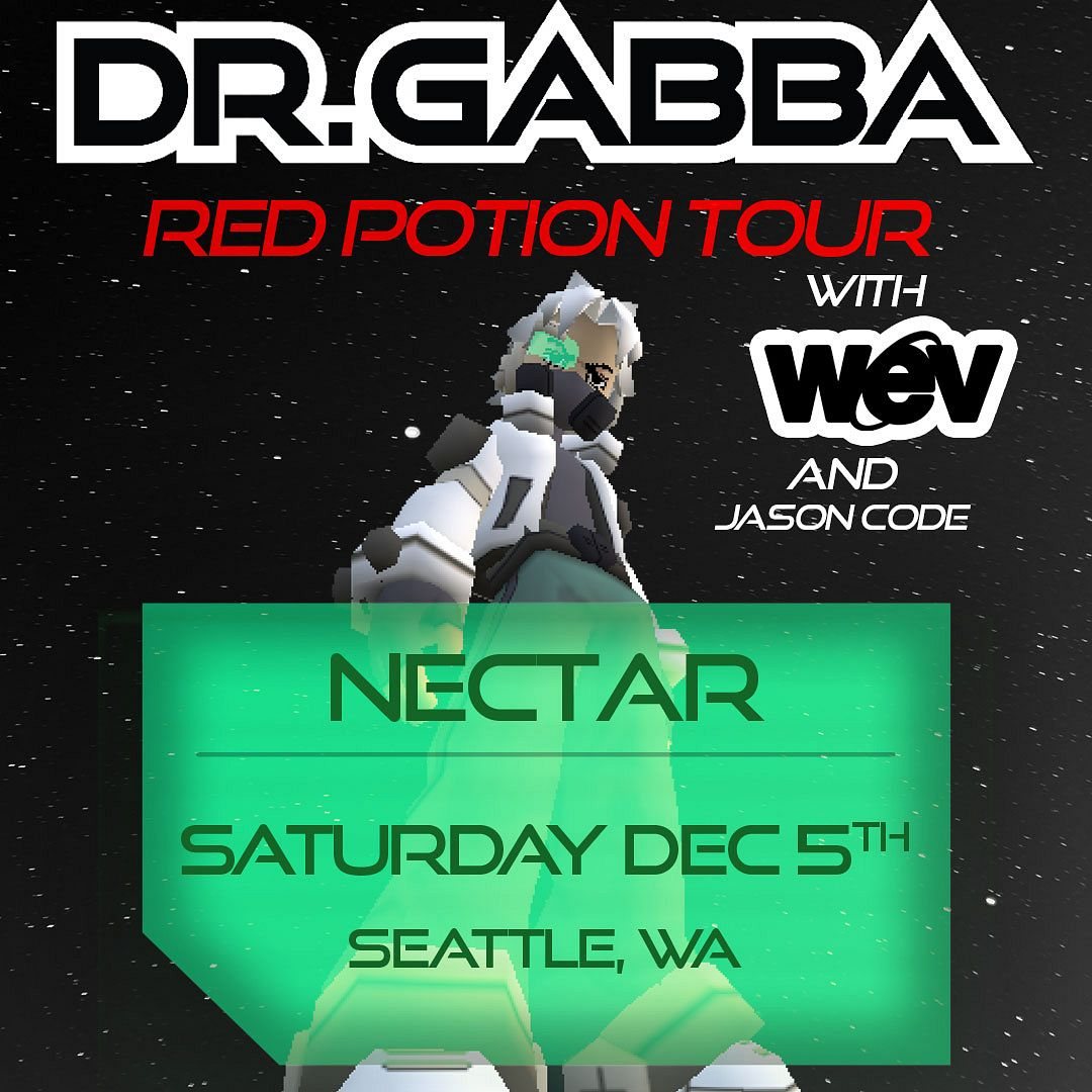 Poster: DR. GABBA with wev & Jason Code